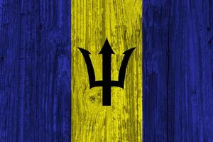 barbados bandeira com textura foto