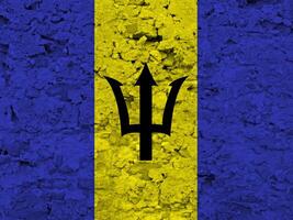 barbados bandeira com textura foto