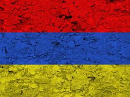 Armênia bandeira com textura foto