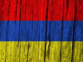 Armênia bandeira com textura foto