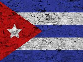 Cuba bandeira com textura foto