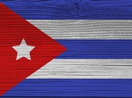 Cuba bandeira com textura foto