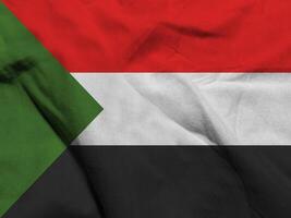 Sudão bandeira com textura foto