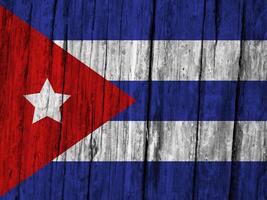 Cuba bandeira com textura foto