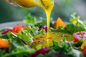 verão solstício salada uma arco Iris do fresco sabores foto