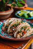 taco assumir o controle uma vibrante festa do mexicano rua Comida foto