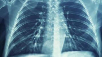 uma fechar-se do uma peito raio X ser avaliado de ai Programas para sinais do cedo etapa pulmão Câncer ou de outros respiratório doenças foto