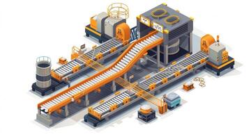 uma transportador cinto sistema com modular componentes permitindo para fácil costumização e Reconfiguraçao para Conheça a mudando demandas do Produção foto