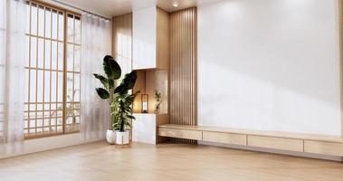 gabinete de design de madeira em sala moderna. foto