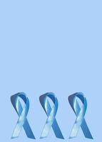 conceito para o dia mundial da diabetes 14 de novembro. arco de cor simbólico para aumentar a conscientização no dia do diabetes em um fundo azul. foto
