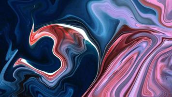 redemoinho azul escuro colorido abstrato textura espiral luxuosa e pintura padrão acrílico líquido no preto. foto