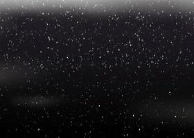 neve preta realista sobreposição de flocos de neve naturais perfeitos cintilantes realistas no escuro. foto