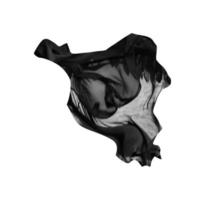 Batman escuro liso elegante preto voando textura de seda de tecido abstrato em branco foto