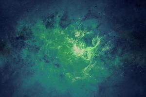 fundo de galáxias abstratas com estrelas e planetas em motivos verdes turquesa espaço de luz do universo noturno foto