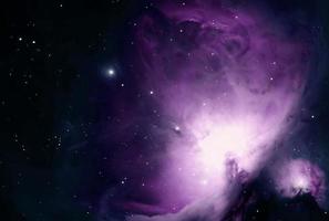fundo de galáxias abstratas com estrelas e planetas com motivo de galáxia roxa espaço luz noite universo foto