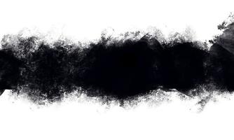 a linha do espaço preto abstrato da tinta pulverizada sobre um fundo branco. a coleção de pincel grunge para design criativo de rua. foto