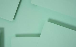 fundo de papel pop-up abstrato em verde. arranjos abstratos criam uma textura geométrica para papel de parede, pôsteres, folhetos, etc. foto