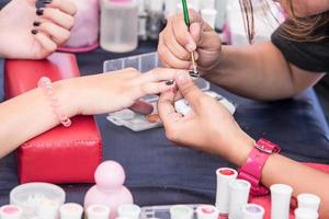 manicure tinta para unhas. foto