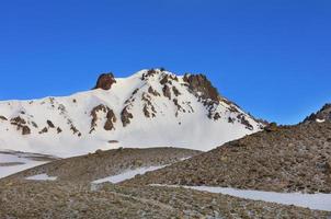 o topo do monte erciyes na anatólia central, Turquia. foto