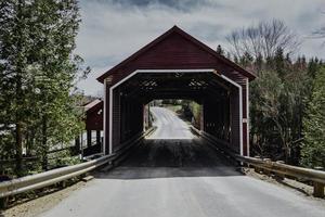 uma ponte coberta de Quebec. foto