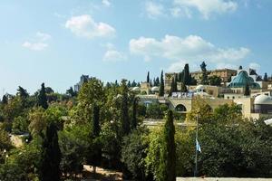 vista do distrito de jerusalém de yemin moshe, outubro de 2019 foto