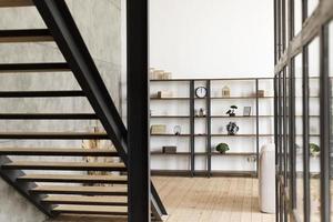 escadas de estantes de livros modernas e minimalistas