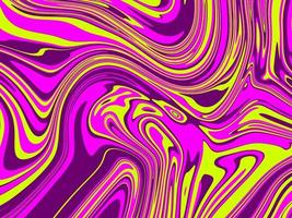 projeto do fundo do gradiente da cor do reflexo metálico líquido abstrato roxo e amarelo. fundo geométrico abstrato com líquido foto