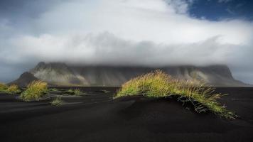 vesturhorn, praia negra foto