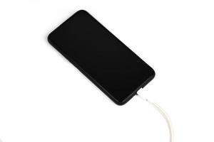 smartphone nova porta usb tipo c rápido no telefone celular e cabo - tecnologia de telefone de carga usb tipo c carga rápida foto