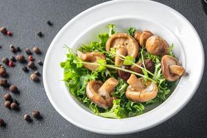 Salada de Cogumelos Cogumelos em Conserva Refeição Saudável