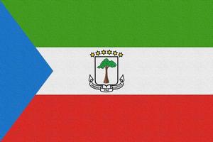 ilustração da bandeira nacional da Guiné Equatorial foto