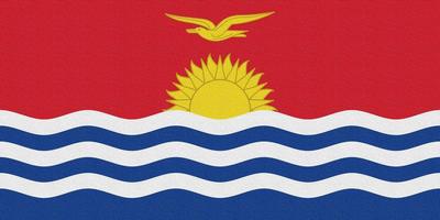 ilustração da bandeira nacional de kiribati foto