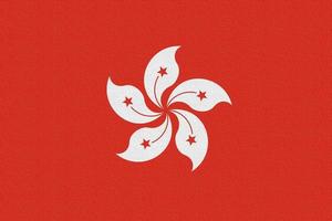 ilustração da bandeira nacional de hong kong foto