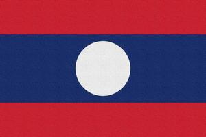 ilustração da bandeira nacional do laos foto