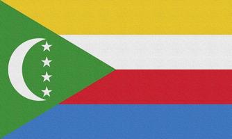 ilustração da bandeira nacional das comores foto