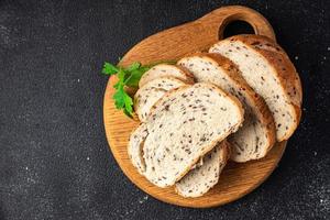 pão sementes de linho produto de panificação refeição saudável comida