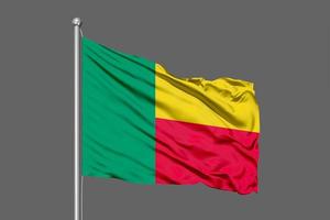 benin acenando bandeira foto