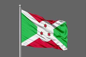 bandeira agitando burundi foto