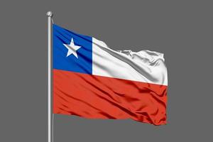 chile agitando bandeira foto