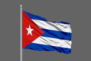 cuba acenando bandeira foto