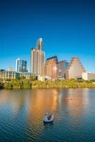 horizonte do centro de austin, texas foto