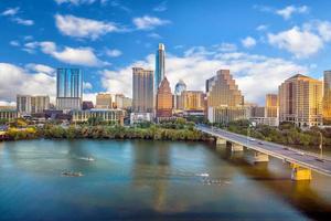 horizonte do centro de austin, texas foto