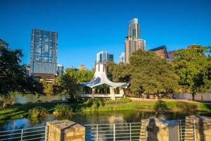 horizonte do centro de austin, texas foto