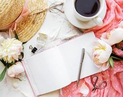 blogger ou espaço de trabalho freelancer foto