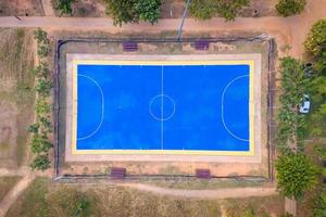 vista aérea do campo de futebol para clube esportivo ao ar livre foto