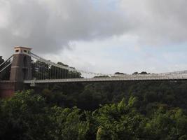 ponte suspensa de clifton em bristol foto