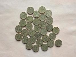 moedas de libra gbp foto
