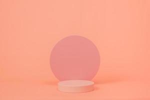 plataforma de produto simples em rosa foto