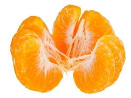 laranja em um fundo branco foto