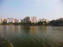 edifícios financeiros e residenciais na cidade de dhaka, em bangladesh, foto